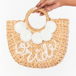 Bride Straw Beach Bag